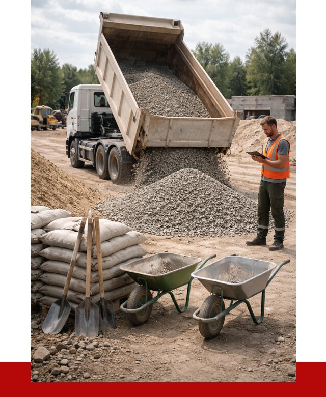 Доставка нерудных материалов в Нововоронеже от 1214 руб. | ПРОНЕРУДНвв