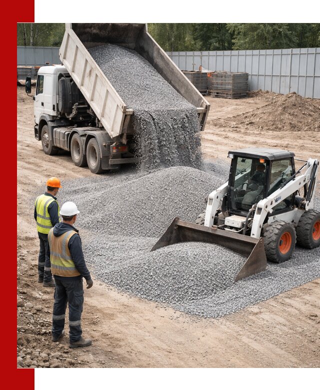 Доставка и продажа гранитного щебня фракции 0-5 в Нововоронеже