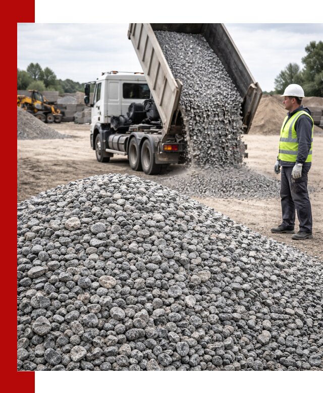 Доставка и продажа гранитного щебня фракции 5-20 в Нововоронеже