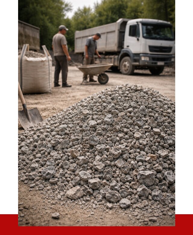 Гранитный щебень фракция 20-40 в Нововоронеже от 3238 руб. ПРОНЕРУДНвв