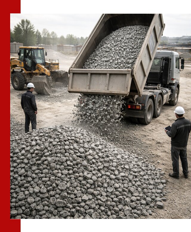 Доставка гранитного щебня фракции 20-40 в Нововоронеже