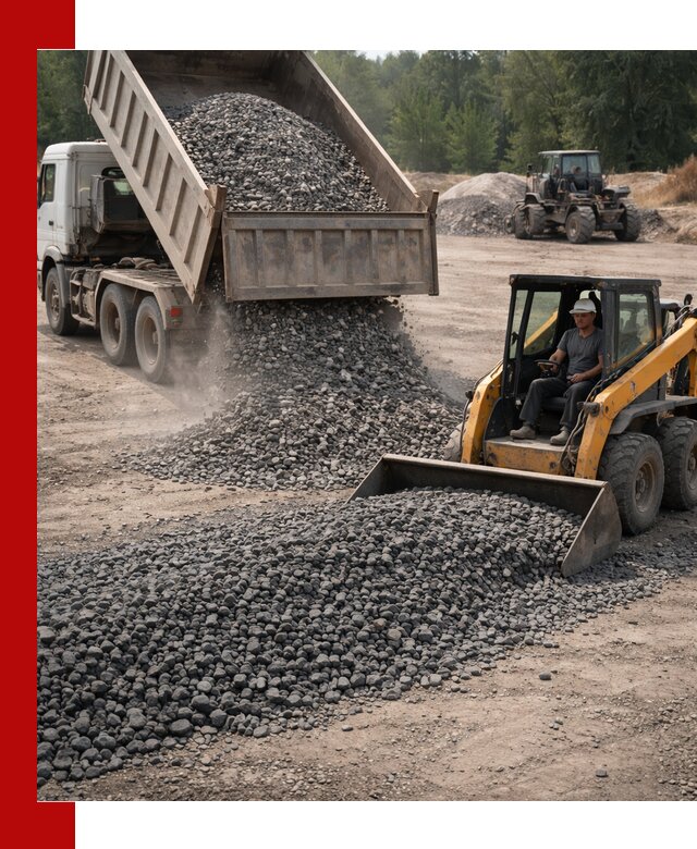 Гранитный щебень фракция 40-70 с доставкой в Нововоронеже