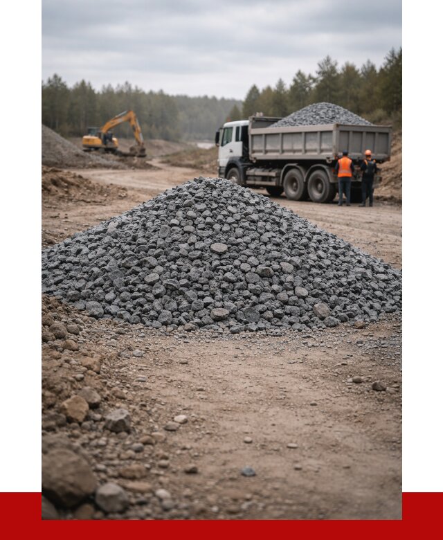 Щебень габбро диабаз фракция 40-70 в Нововоронеже от 2226 р-ПРОНЕРУДНвв