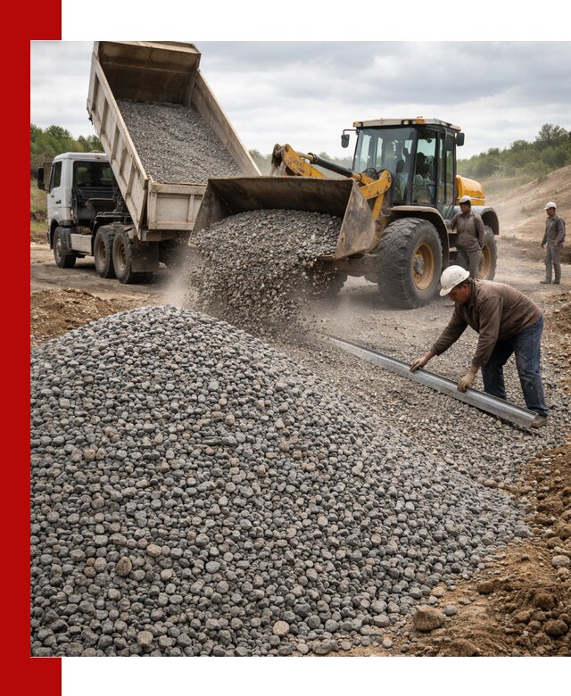 Гравийный щебень фракция 5-20 с доставкой в Нововоронеже