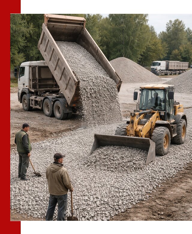 Купить гравийный щебень фракция 20-40 в Нововоронеже с доставкой