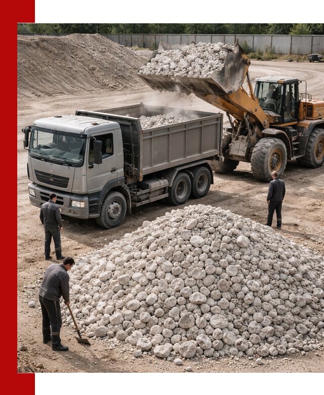 Известняковый щебень фракция 70–150 с доставкой в Нововоронеже