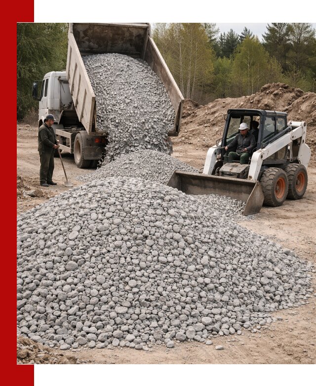 Доставка доломитового щебня в Нововоронеже напрямую от карьера