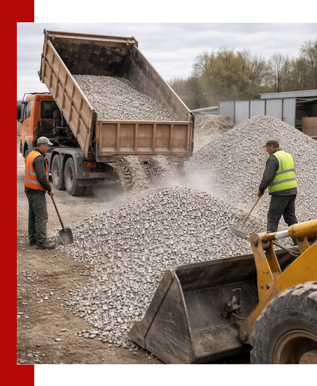Доломитовый щебень фракции 5-20 с доставкой в Нововоронеже