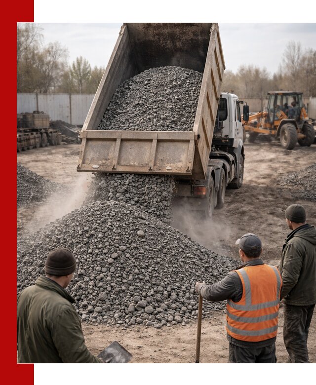 Доставка шлакового щебня в удобные сроки по выгодной цене в Нововоронеже
