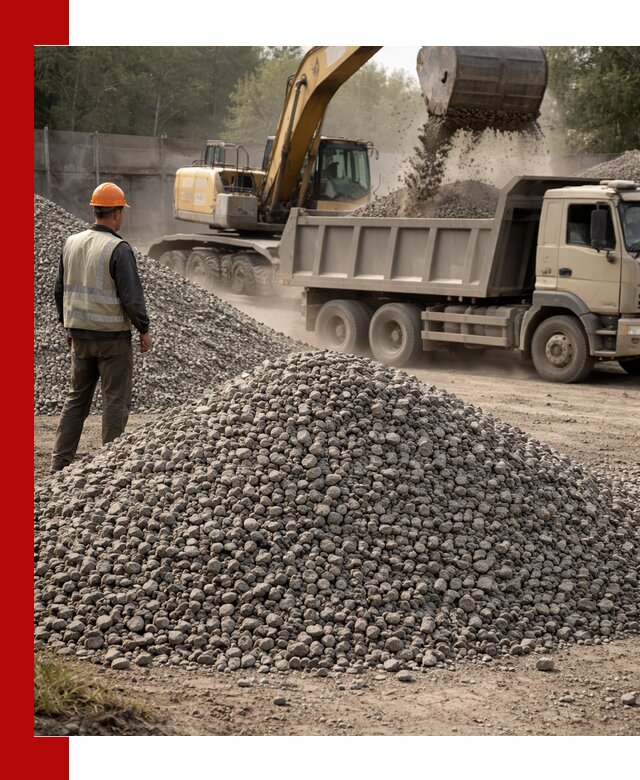 Шлаковый щебень фракция 5-20 с доставкой в Нововоронеже