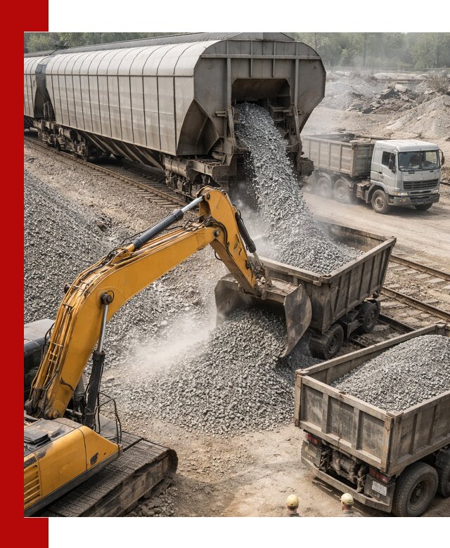 Доставка железнодорожного щебня в Нововоронеже крупными партиями быстрого отгруза