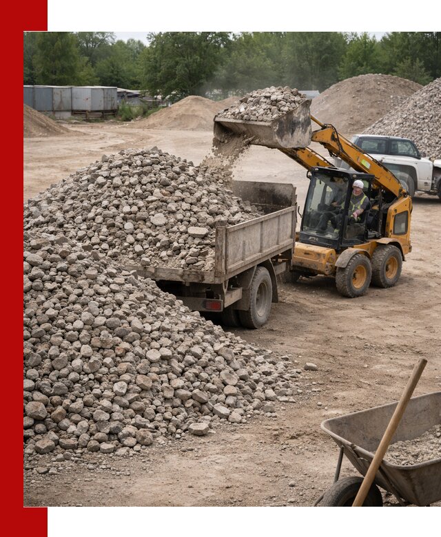 Доставка вторичного щебня в Нововоронеже для строительных работ