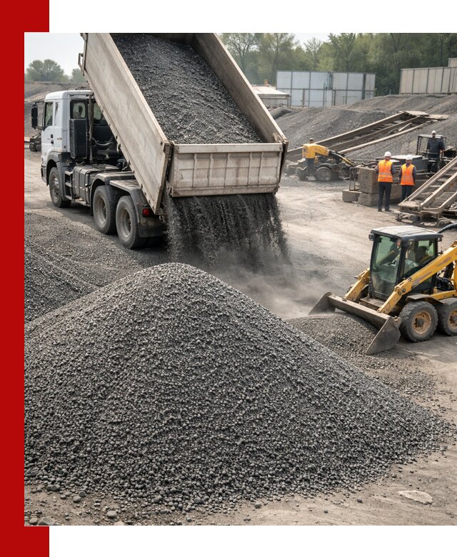 Вторичный щебень фракция 0–5 с доставкой в Нововоронеже