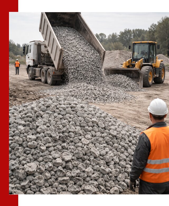 Доставка бетонного щебня фракции 20-40 в Нововоронеже