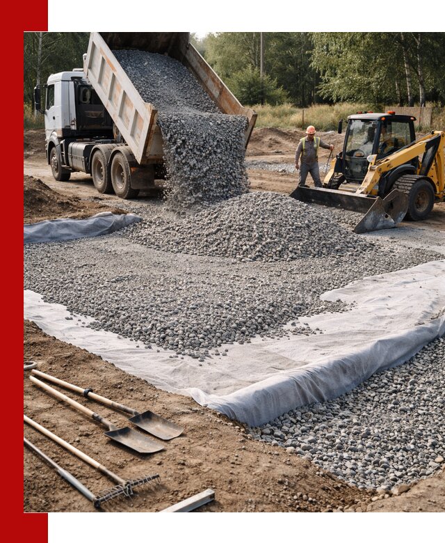 Щебень для фундамента с доставкой в Нововоронеже