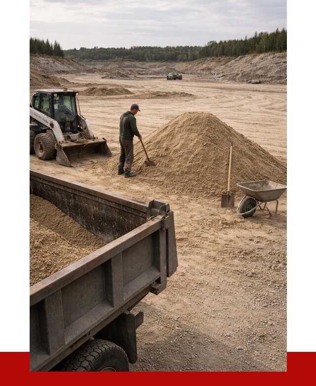 Карьерный песок среднезернистый в Нововоронеже, от 2226 р. ПРОНЕРУДНвв