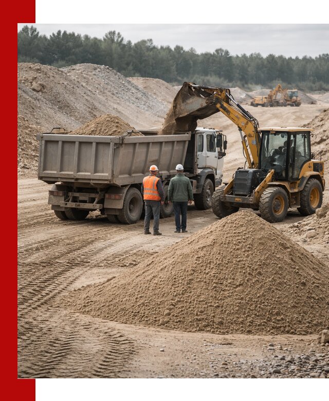 Карьерный среднезернистый песок с доставкой в Нововоронеже