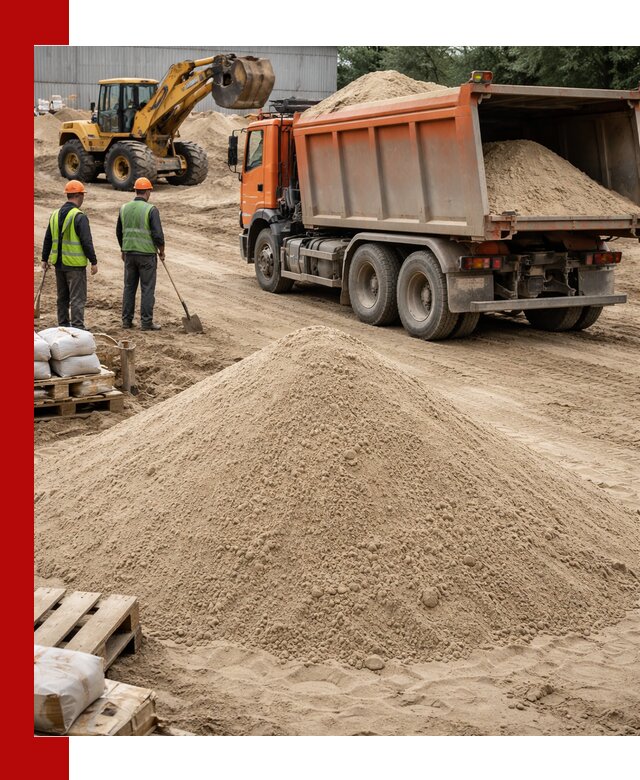 Доставка и продажа мытого речного песка в Нововоронеже