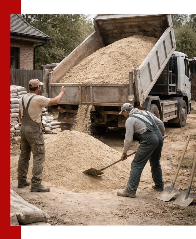 Песок для штукатурки с доставкой в Нововоронеже качественный и чистый