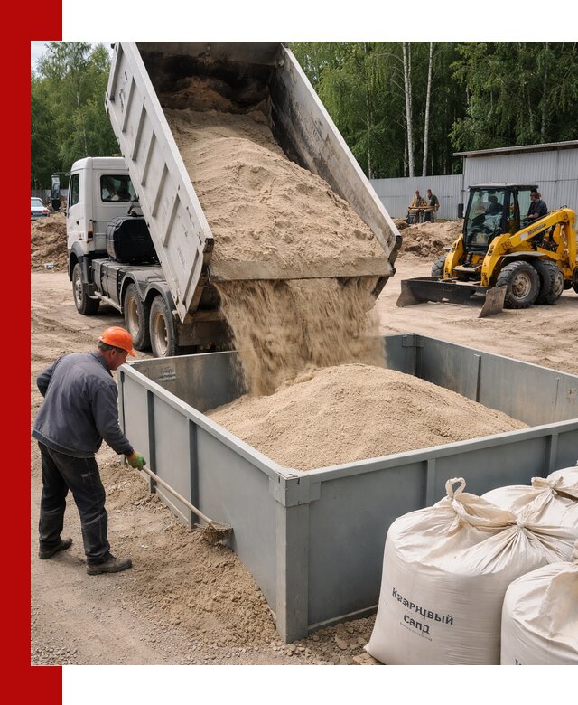 Кварцевый песок для фильтра в Нововоронеже — доставка и качество