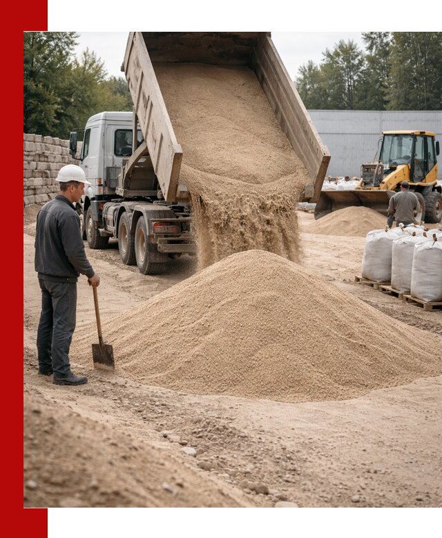 Кварцевый песок фракция 0–3 мм с доставкой в Нововоронеже