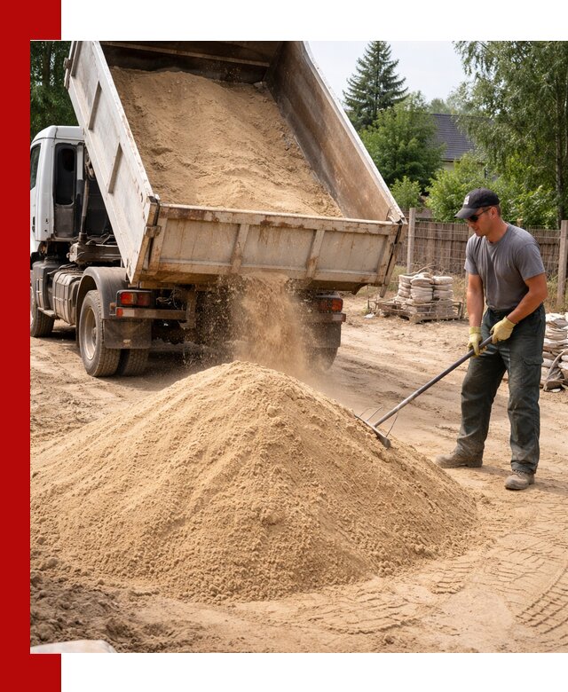 Доставка сухого песка самосвалами в Нововоронеже