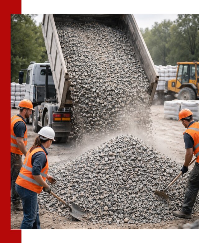 Доставка гравия и камня в Нововоронеже оптом и в розницу