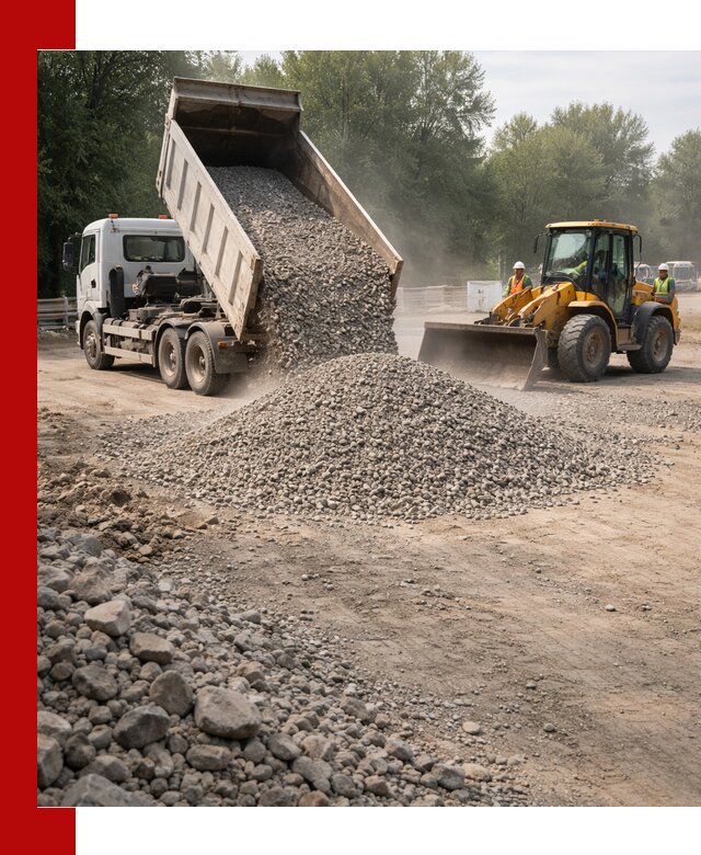 Гравий фракция 5–20 доставка в Нововоронеже оптом и в розницу