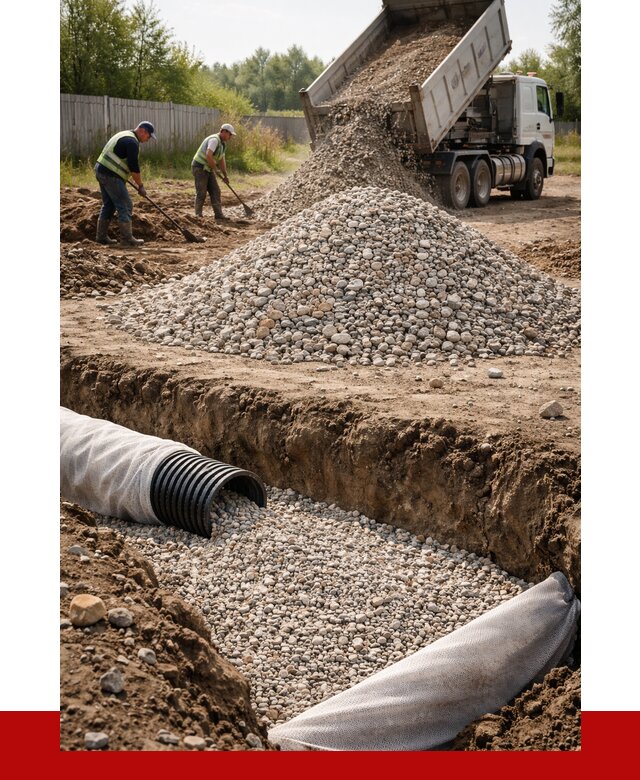 Гравий для дренажа в Нововоронеже от 2226 р., доставка ПРОНЕРУДНвв