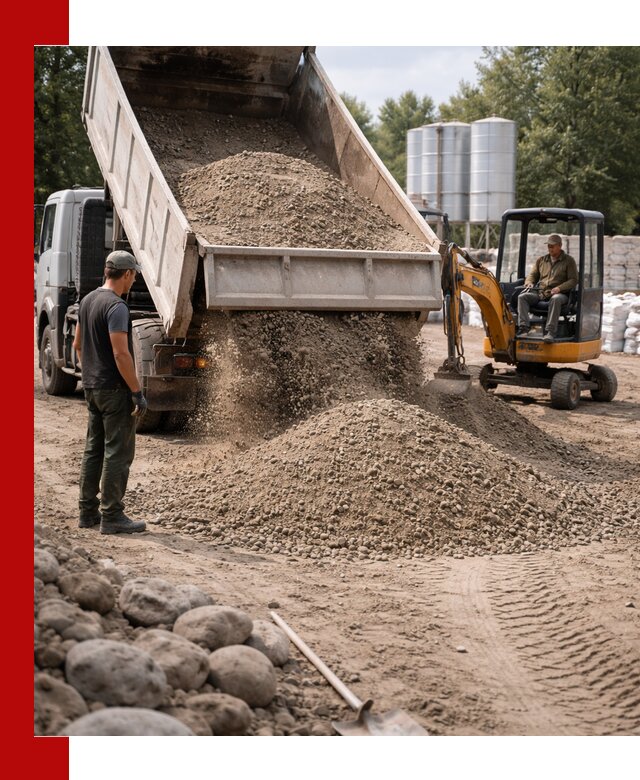 Доставка ПГС С3 в Нововоронеже самосвалами и миксерами
