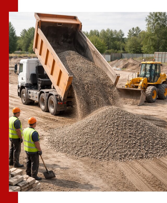 Доставка щебёночно-песчаной смеси ЩПС С7 в Нововоронеже