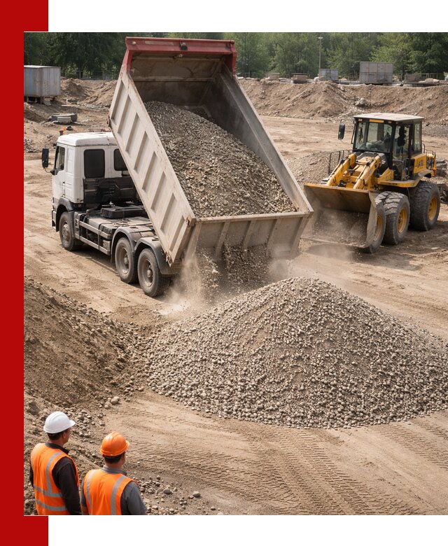 Щебень с песком (ЩГПС С2) с доставкой в Нововоронеже