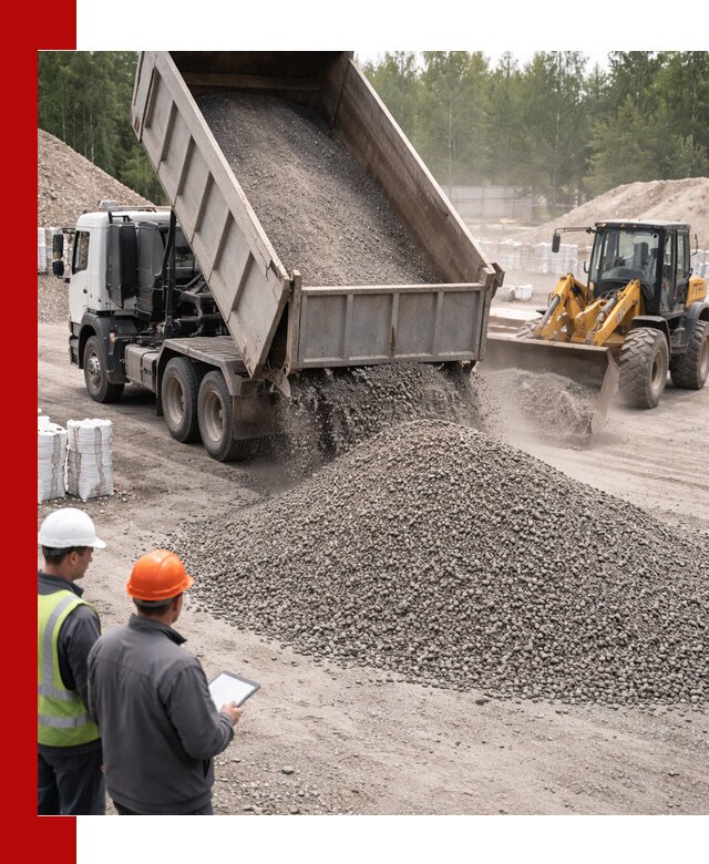 Доставка и продажа гранитного отсева 0-10 в Нововоронеже