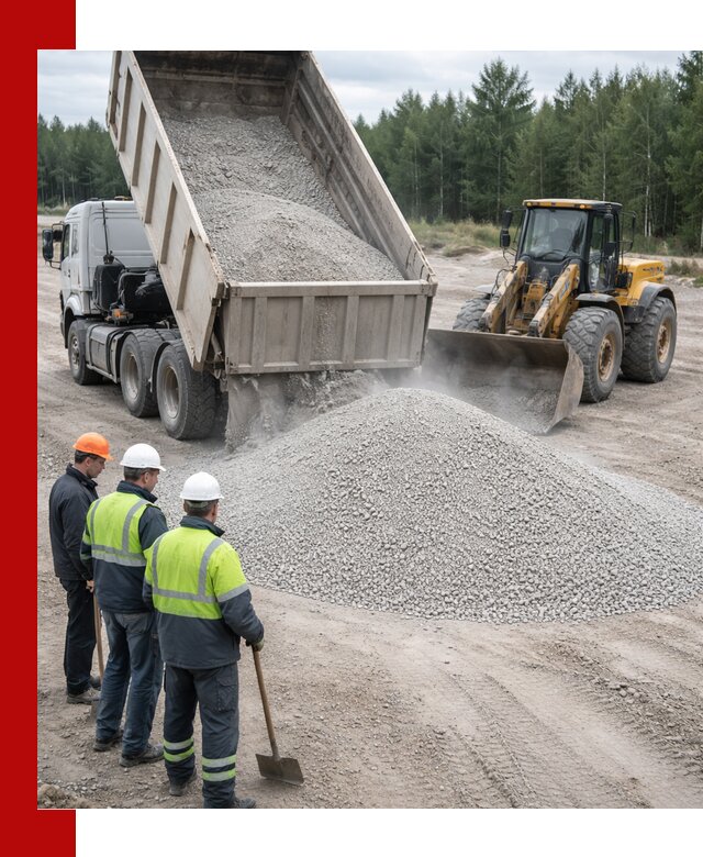 Известняковый отсев 0-5 доставка в Нововоронеже быстро и выгодно