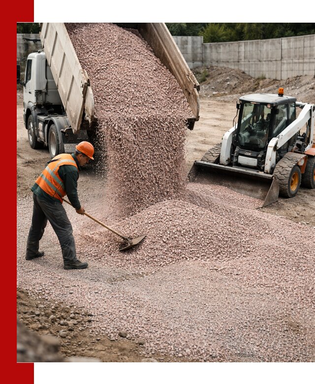 Крошка розовый гранит с доставкой в Нововоронеже от производителя