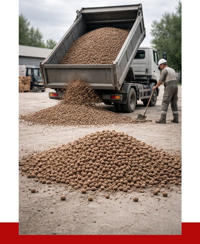 Керамзит с доставкой в Нововоронеже от 4250 р. за м3 | ПРОНЕРУДНвв