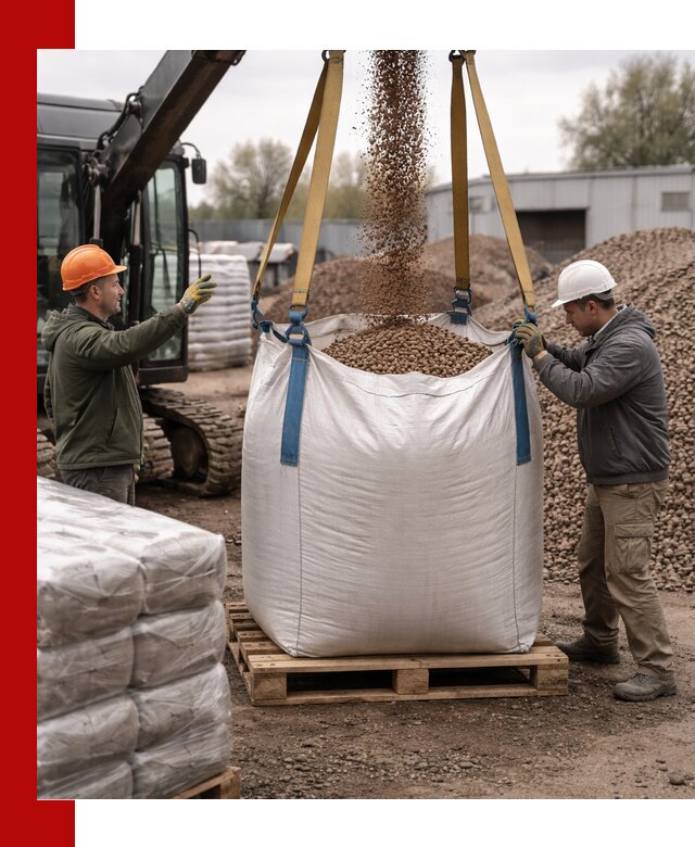 Керамзит в биг-бегах с доставкой в Нововоронеже