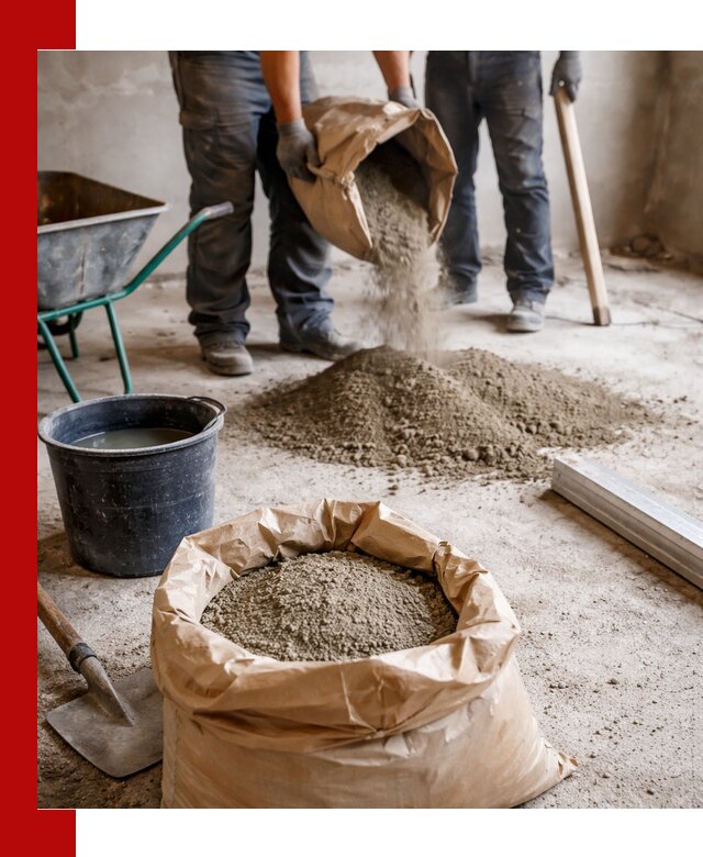 Доставка сухой смеси для стяжки в Нововоронеже