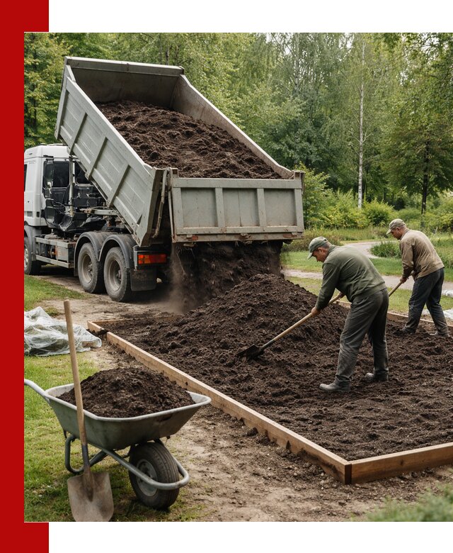Доставка грунта для озеленения и благоустройства в Нововоронеже