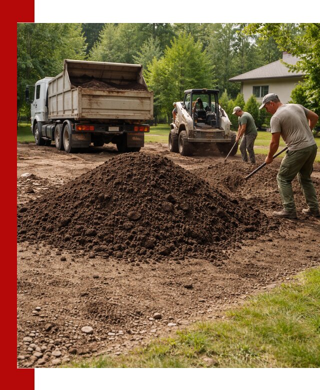 Доставка и укладка грунта для газона в Нововоронеже