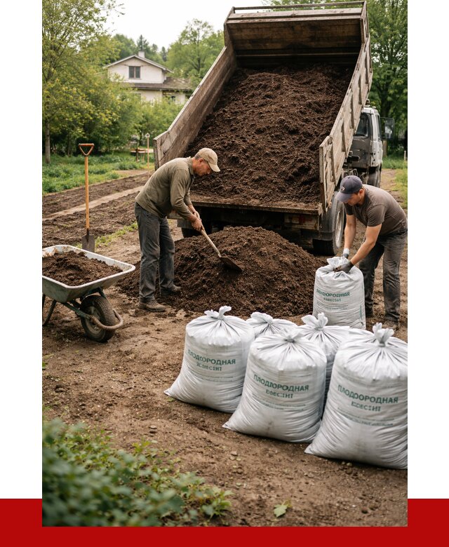 Плодородная смесь в Нововоронеже от 4250 р./куб с доставкой | ПРОНЕРУДНвв