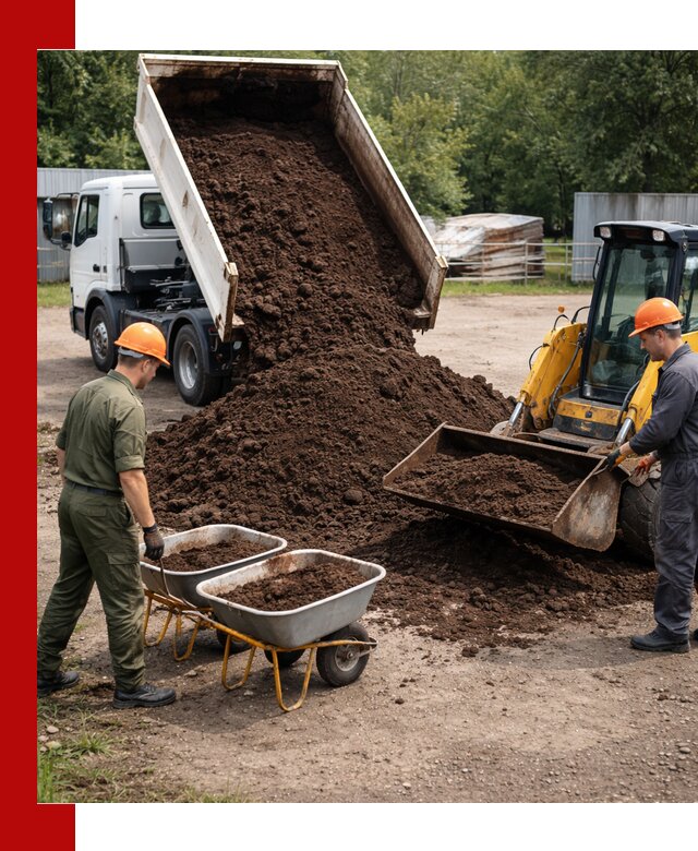 Доставка торфо-земляной смеси в Нововоронеже для огорода и ландшафта