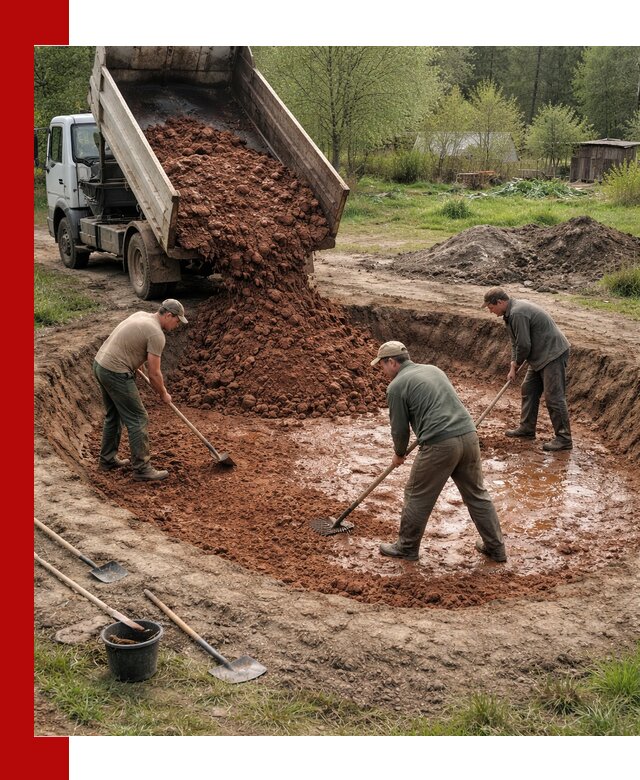 Купить качественную глину для пруда в Нововоронеже