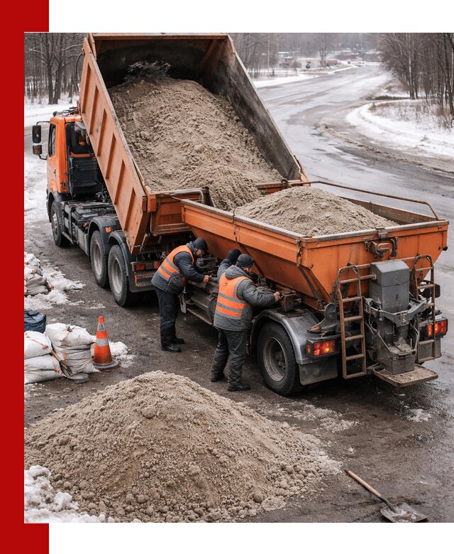 Поставка и вывоз пескосоля в Нововоронеже оптом и в розницу