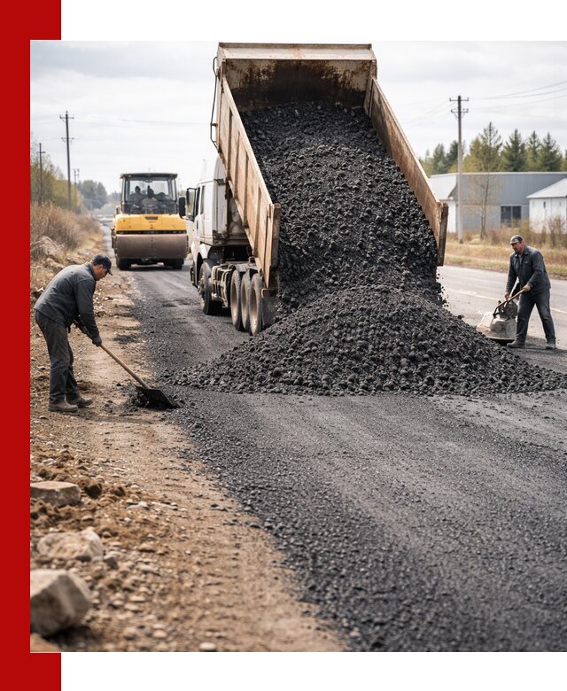 Асфальтовая крошка для дорог в Нововоронеже — поставка и доставка