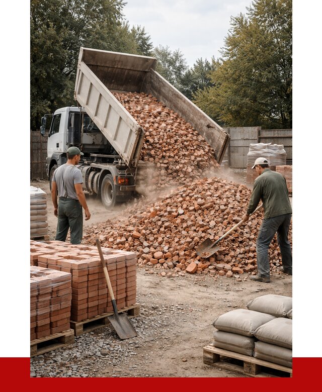 Бой кирпича в Нововоронеже с доставкой от 4250 руб/куб | ПРОНЕРУДНвв