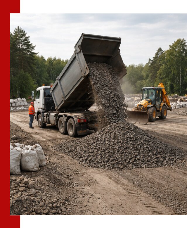 Доставка дробленого асфальта в Нововоронеже для дорожных работ
