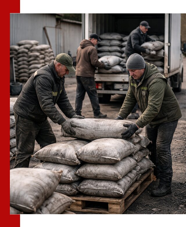 Доставка угля в мешках по выгодным ценам в Нововоронеже