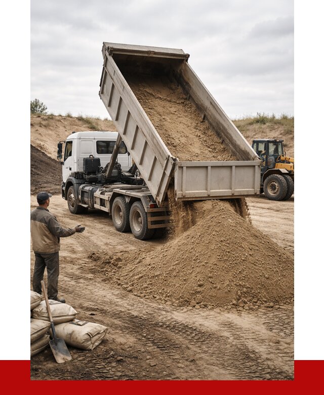 Доставка самосвалом 20 кубов в Нововоронеже от 7590 р. | ПРОНЕРУДНвв