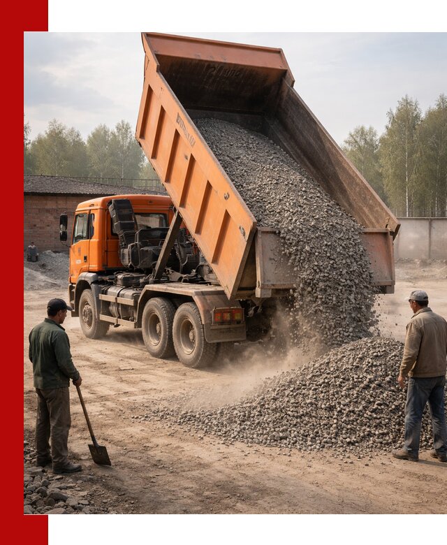 Доставка самосвалом 20 м3 в Нововоронеже быстро и надежно